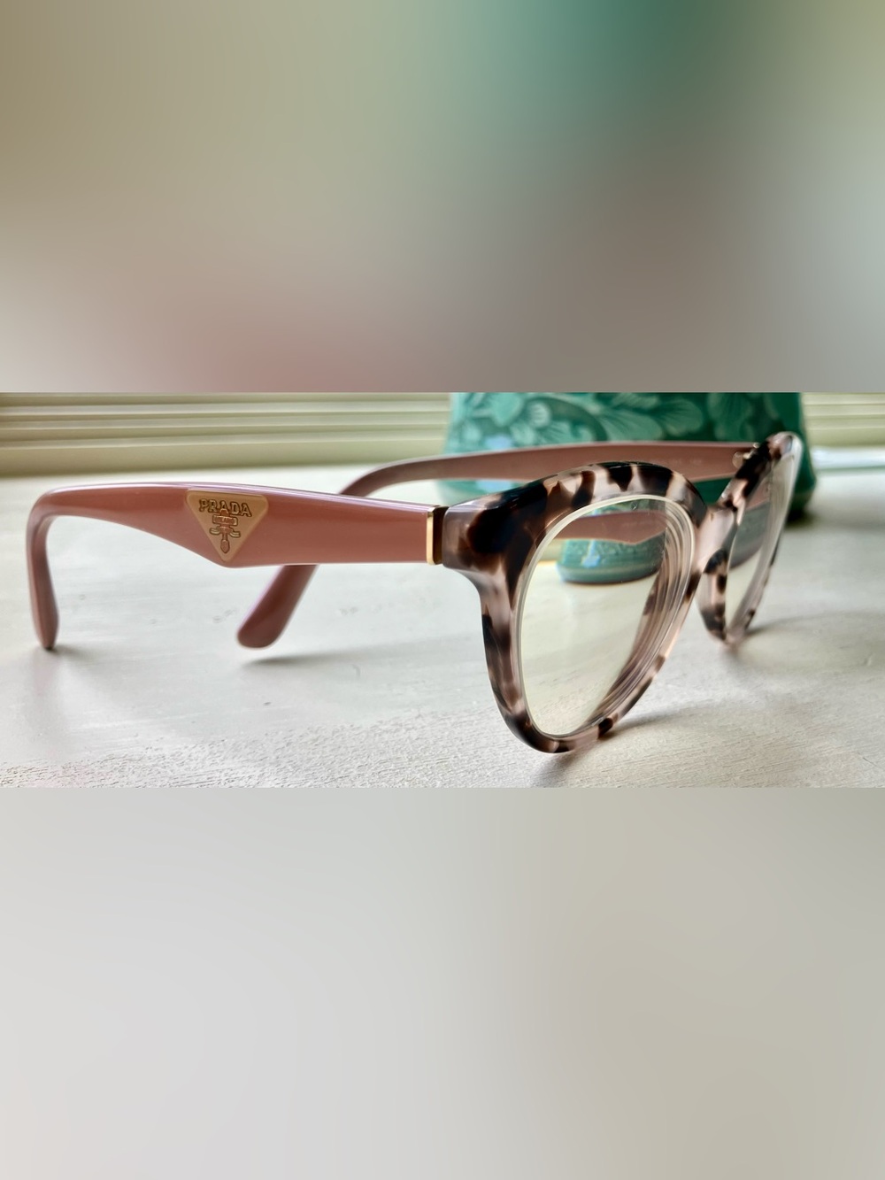 Prada Women’s Heritage Triangle Eyeglass Frames VPR 11R 52 17 ROJ-101 140